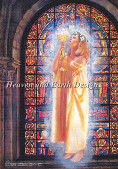 Diamond Painting Canvas - Mini The Grail Maiden - Click Image to Close